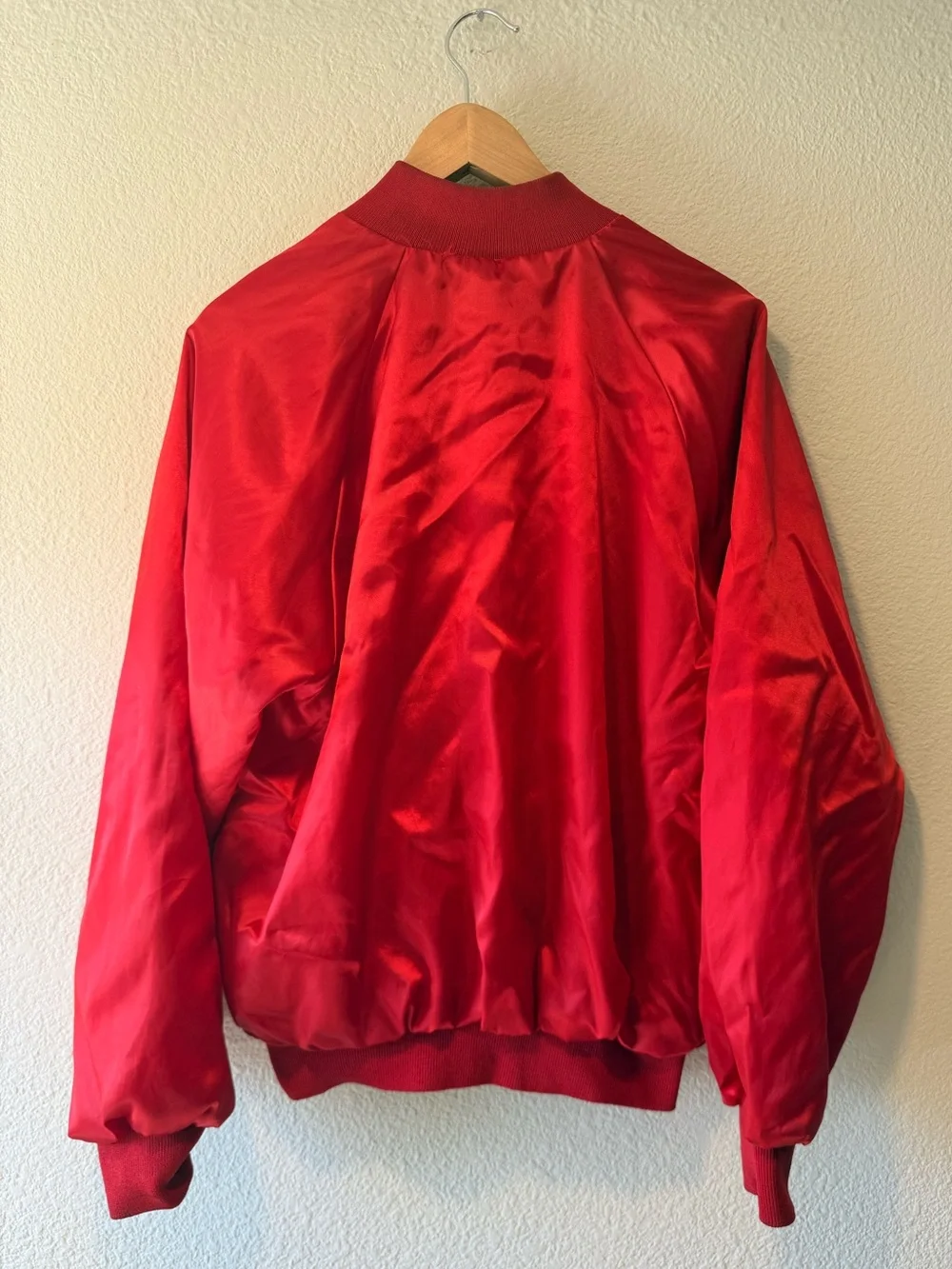 VINTAGE AUBURN SPORTSWEAR Satin Bomber Jacket - Picture 2 of 4